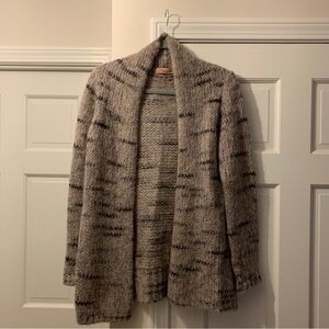 Elsamanda Anthropologie Mohair Wool Blend Cardigan Sweater Medium Women Gray